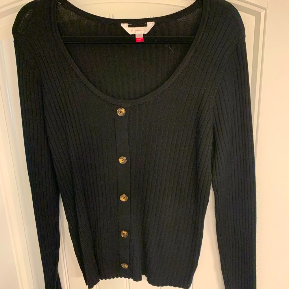 Women’s No Boundaries cropped cardigan looking top. Black XXXL juniors (21)